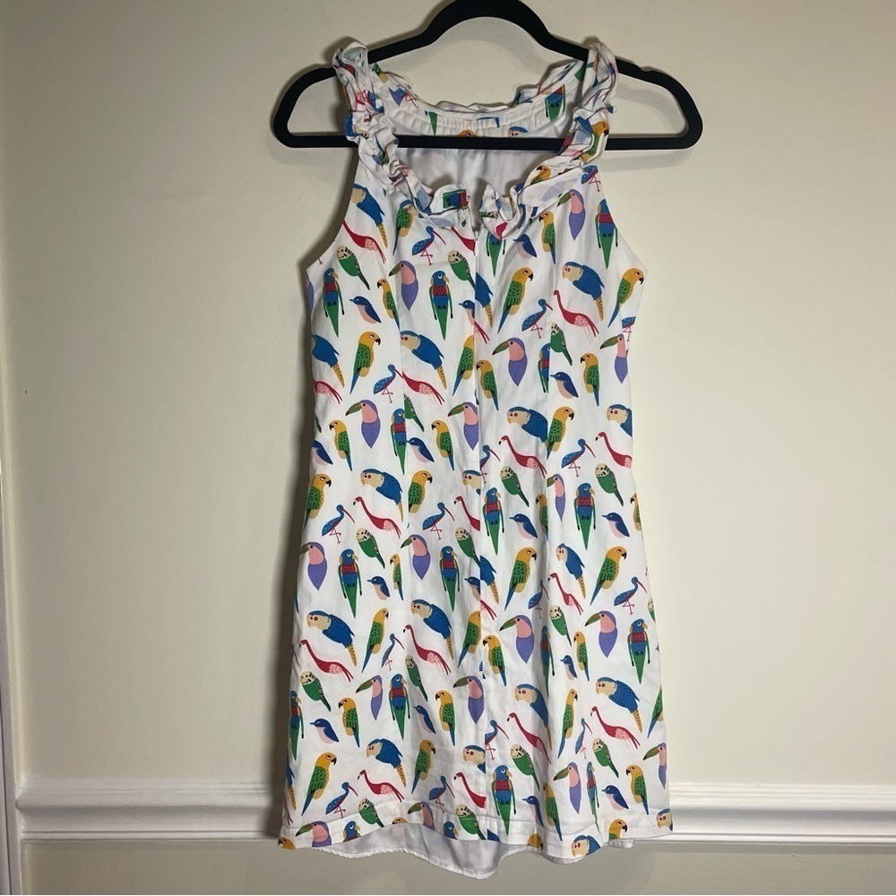 Anthropologie Parrot Shift Dress by Larke Size Small Cotton - Picture 7 of 10